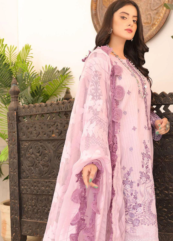 Zarish By Zara Ali Embroidered Lawn Suits Unstitched 3 Piece ZRA22F ZA-1002 - Festive Collection