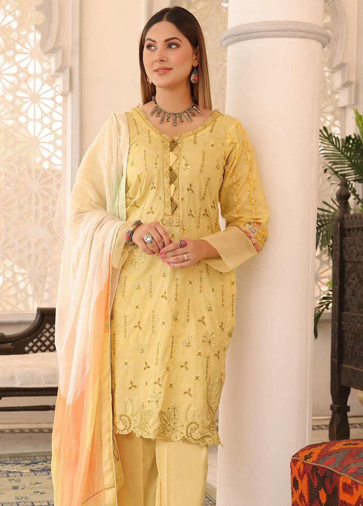 Zarish By Zara Ali Embroidered Lawn Suits Unstitched 3 Piece ZRA22F ZA-1006 - Festive Collection