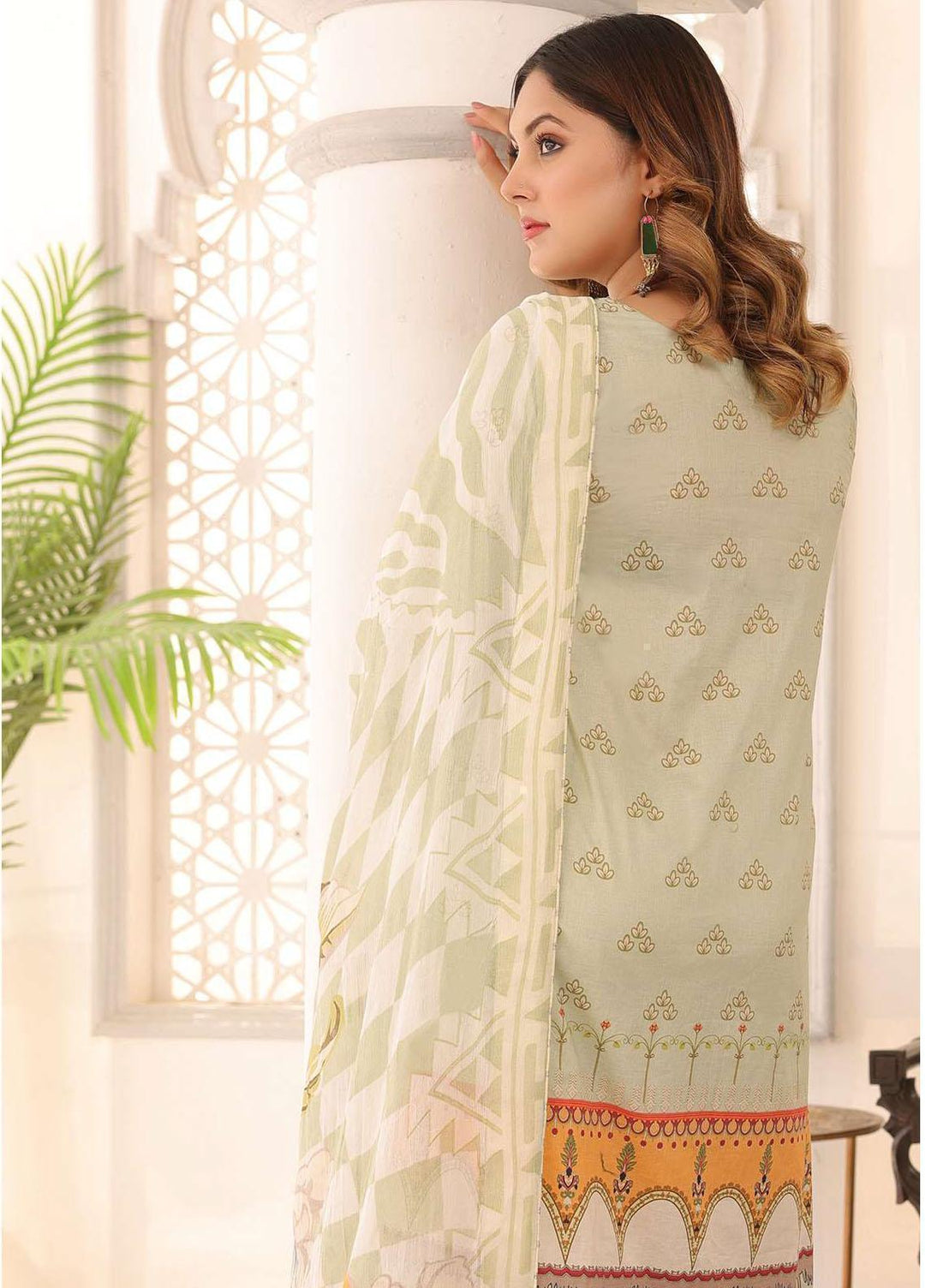 Zarish By Zara Ali Embroidered Lawn Suits Unstitched 3 Piece ZRA22F ZA-1010 - Festive Collection