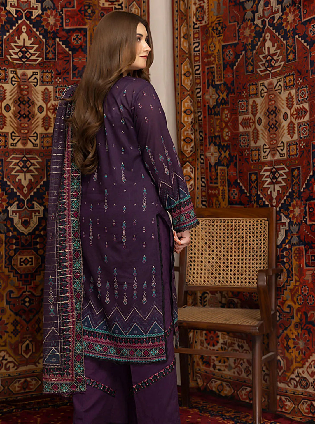 Zariwa By Regalia Textiles Printed Lawn Suit Unstitched 3 Piece RGT24Z D-02 - Summer Collection