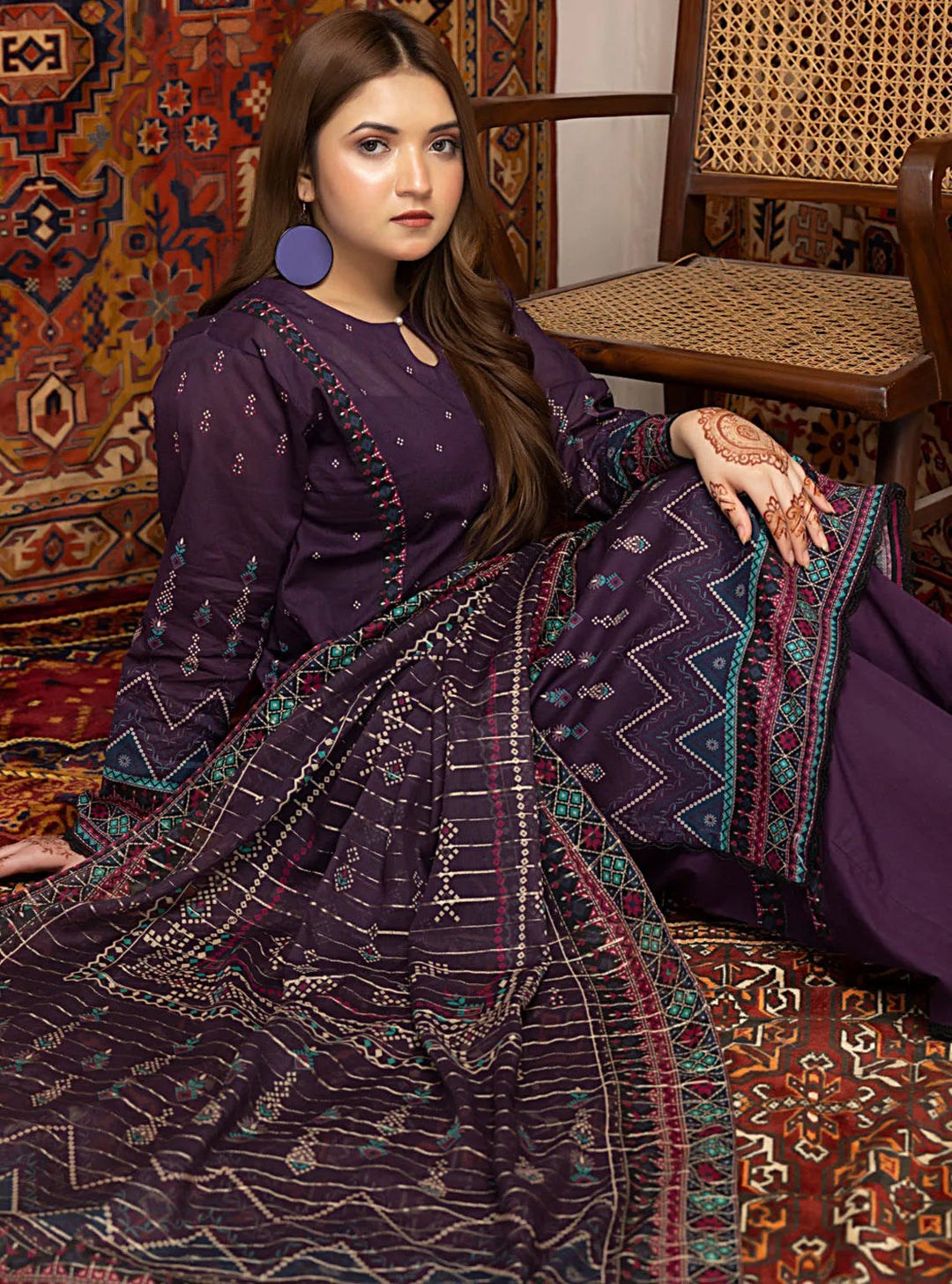 Zariwa By Regalia Textiles Printed Lawn Suit Unstitched 3 Piece RGT24Z D-02 - Summer Collection