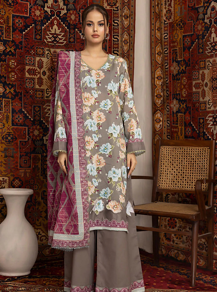 Zariwa By Regalia Textiles Printed Lawn Suit Unstitched 3 Piece RGT24Z D-04 - Summer Collection
