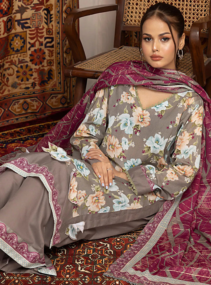 Zariwa By Regalia Textiles Printed Lawn Suit Unstitched 3 Piece RGT24Z D-04 - Summer Collection