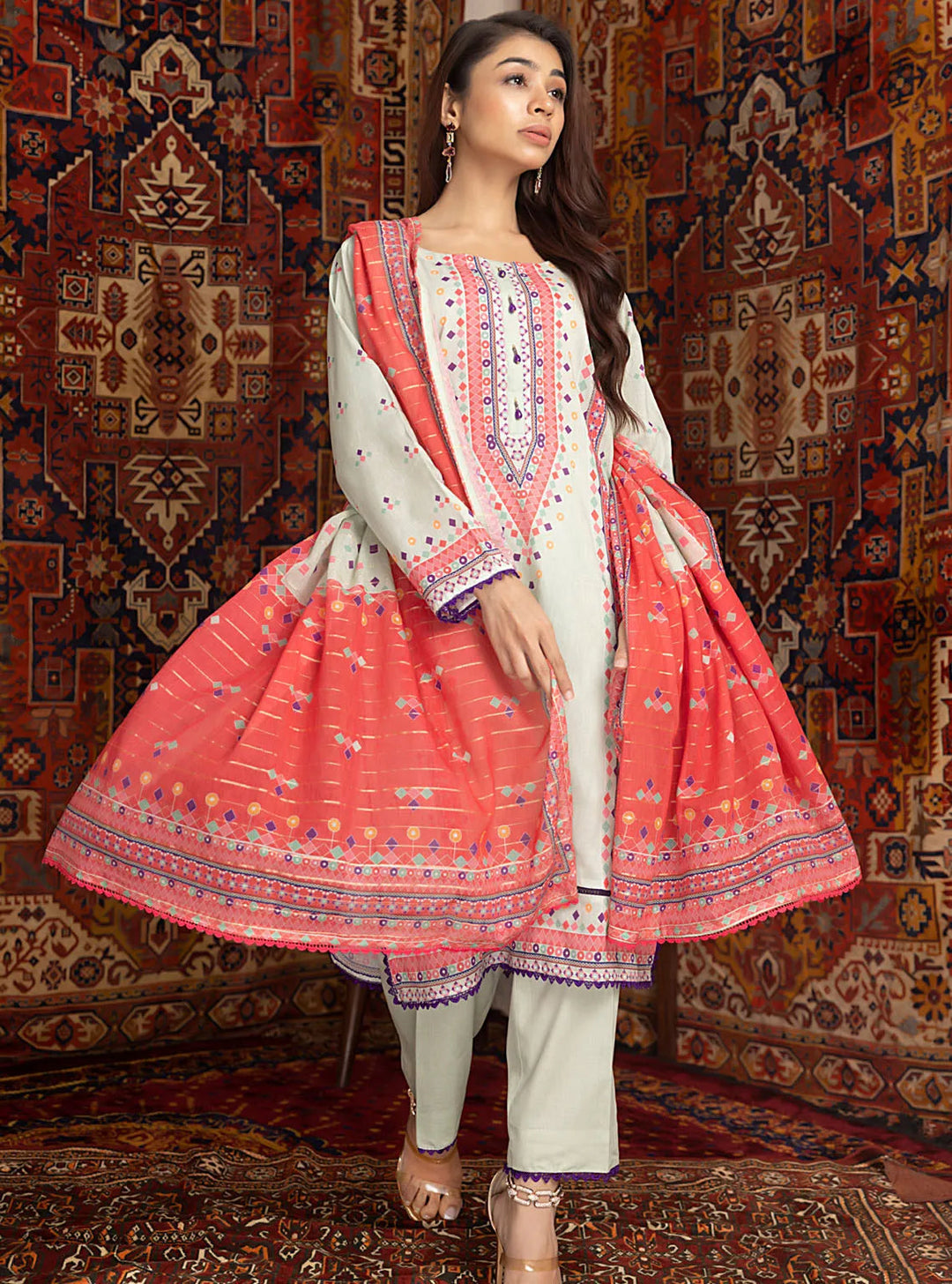 Zariwa By Regalia Textiles Printed Lawn Suit Unstitched 3 Piece RGT24Z D-05 - Summer Collection