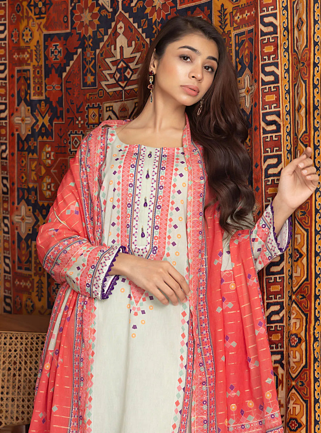 Zariwa By Regalia Textiles Printed Lawn Suit Unstitched 3 Piece RGT24Z D-05 - Summer Collection