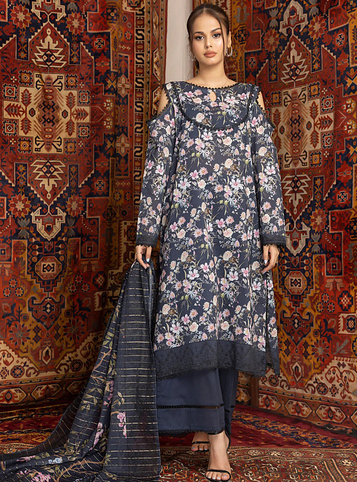 Zariwa By Regalia Textiles Printed Lawn Suit Unstitched 3 Piece RGT24Z D-06 - Summer Collection