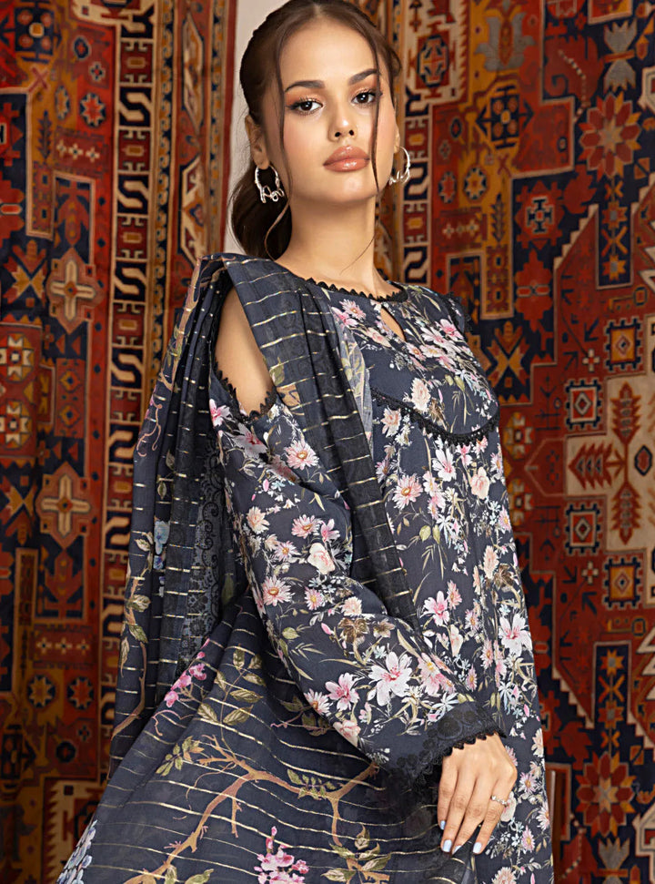 Zariwa By Regalia Textiles Printed Lawn Suit Unstitched 3 Piece RGT24Z D-06 - Summer Collection