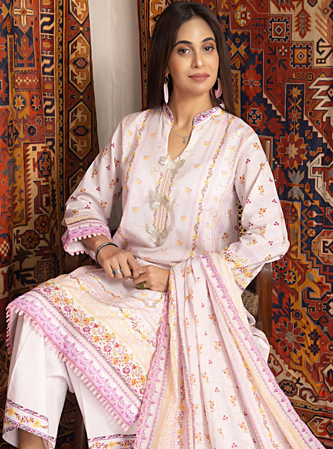 Zariwa By Regalia Textiles Printed Lawn Suit Unstitched 3 Piece RGT24Z D-07 - Summer Collection