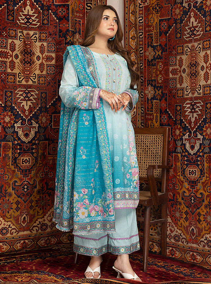 Zariwa By Regalia Textiles Printed Lawn Suit Unstitched 3 Piece RGT24Z D-08 - Summer Collection