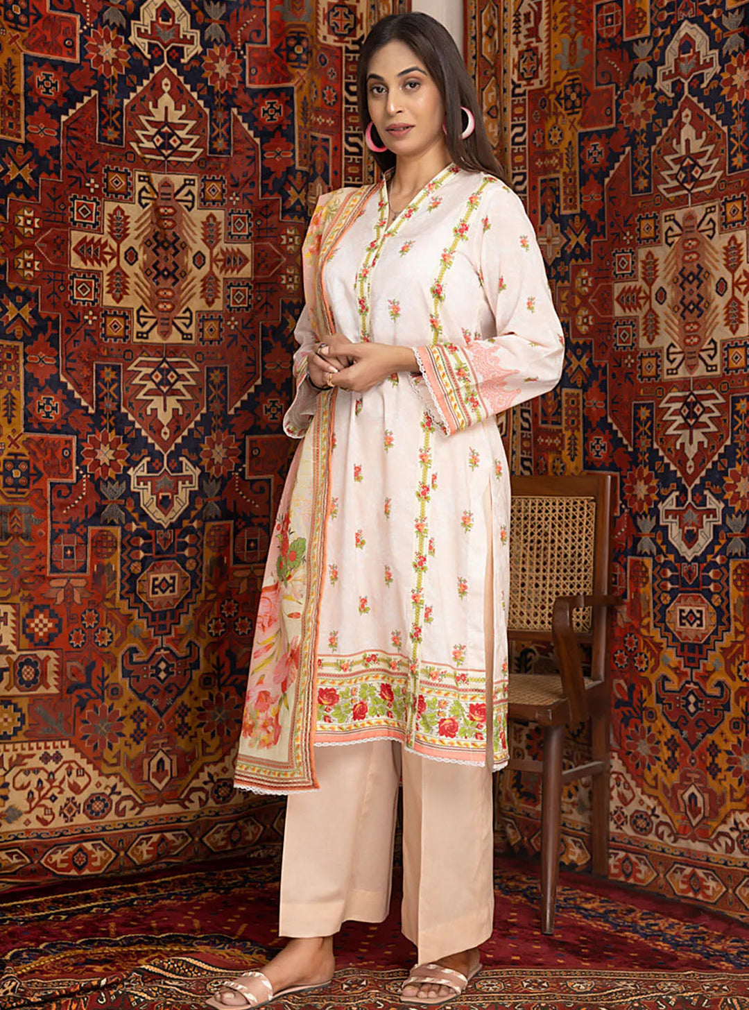 Zariwa By Regalia Textiles Printed Lawn Suit Unstitched 3 Piece RGT24Z D-10 - Summer Collection