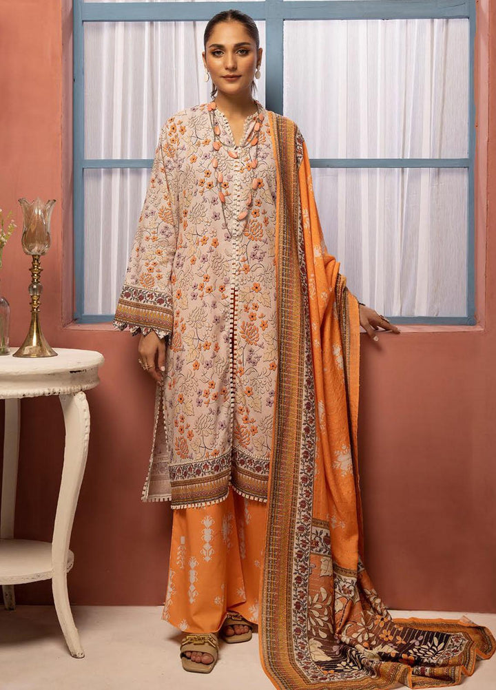 Zarki's By Riaz Arts Printed Khaddar Suits Unstitched 3 Piece RA23ZK D-01 - Winter Collection