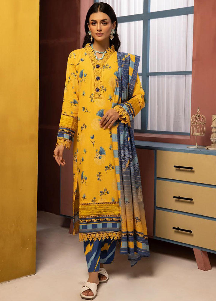 Zarki's By Riaz Arts Printed Khaddar Suits Unstitched 3 Piece RA23ZK D-04 - Winter Collection