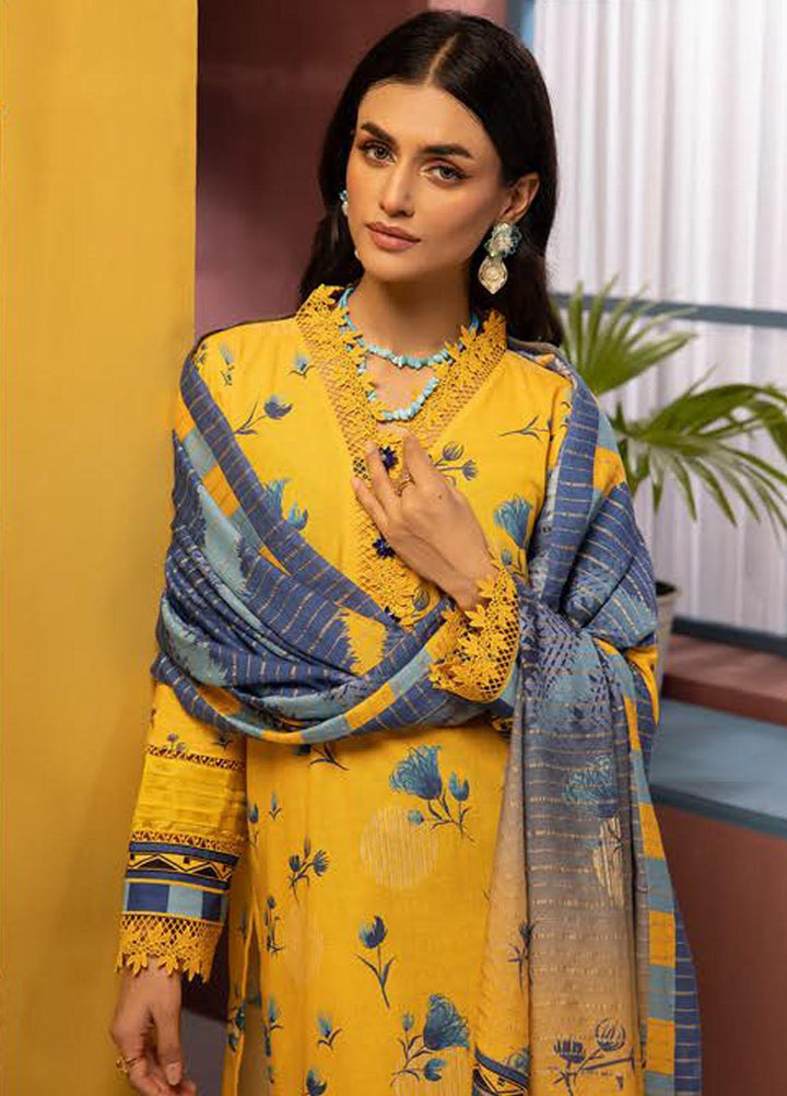 Zarki's By Riaz Arts Printed Khaddar Suits Unstitched 3 Piece RA23ZK D-04 - Winter Collection