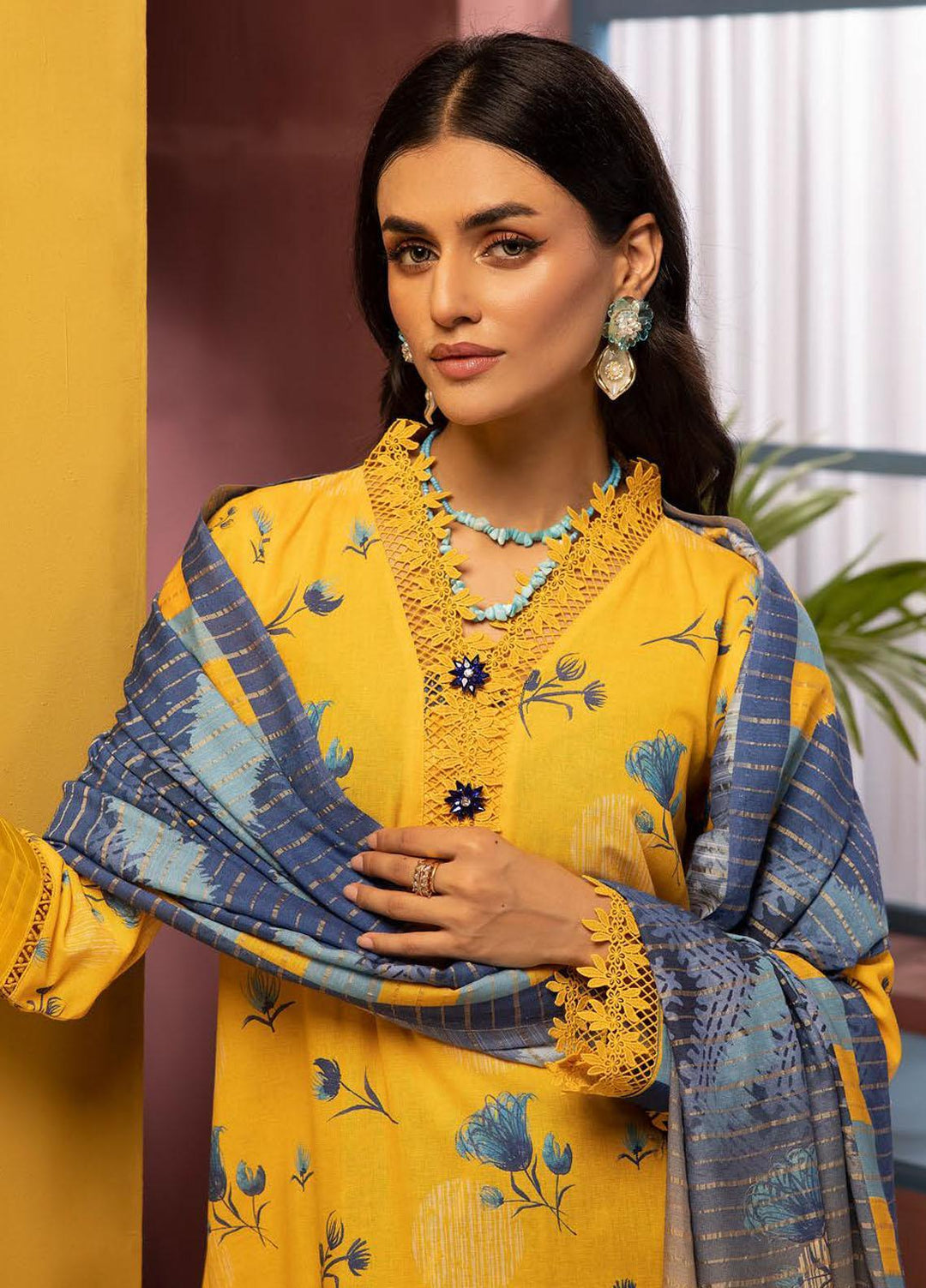 Zarki's By Riaz Arts Printed Khaddar Suits Unstitched 3 Piece RA23ZK D-04 - Winter Collection