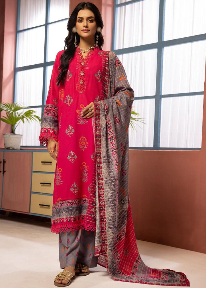 Zarki's By Riaz Arts Printed Khaddar Suits Unstitched 3 Piece RA23ZK D-06 - Winter Collection