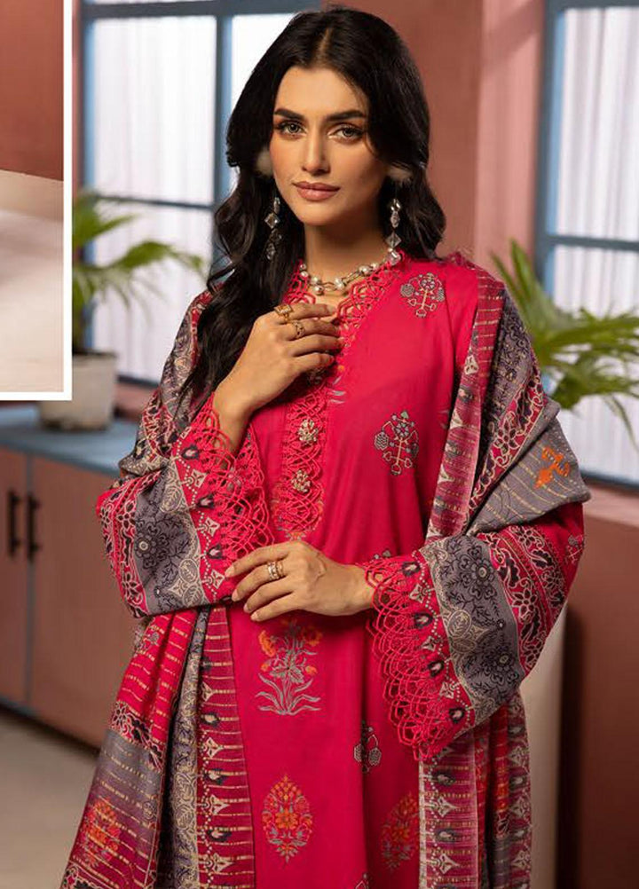 Zarki's By Riaz Arts Printed Khaddar Suits Unstitched 3 Piece RA23ZK D-06 - Winter Collection