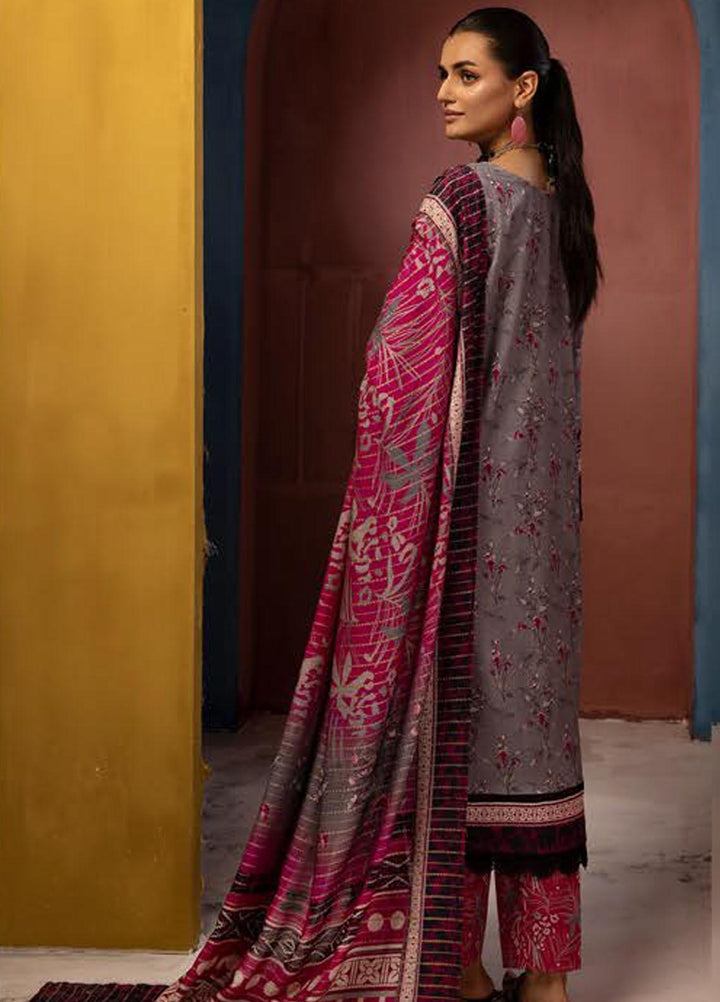 Zarki's By Riaz Arts Printed Khaddar Suits Unstitched 3 Piece RA23ZK D-08 - Winter Collection