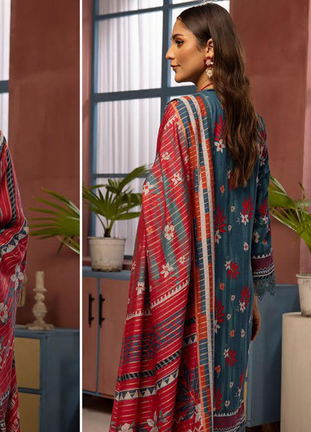 Zarki's By Riaz Arts Printed Khaddar Suits Unstitched 3 Piece RA23ZK D-09 - Winter Collection