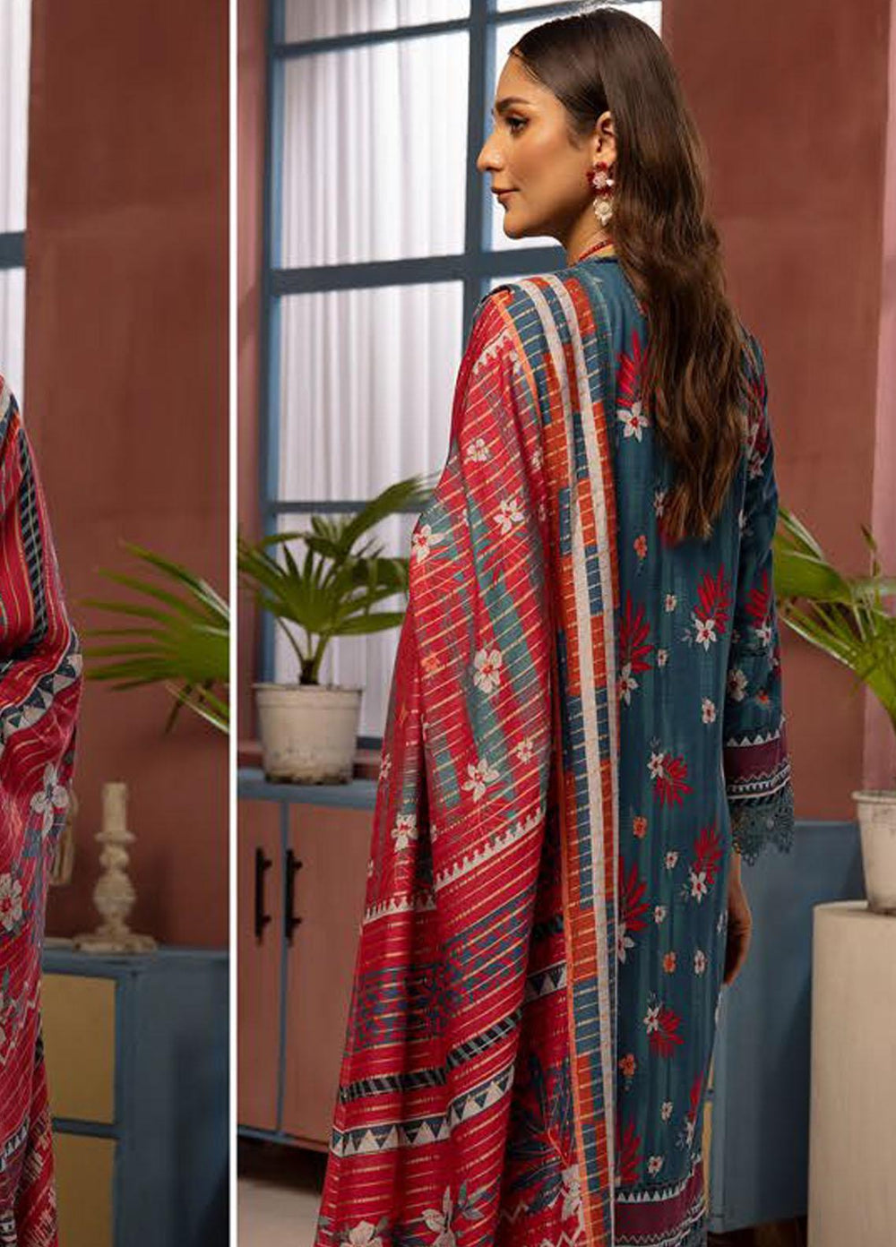 Zarki's By Riaz Arts Printed Khaddar Suits Unstitched 3 Piece RA23ZK D-09 - Winter Collection