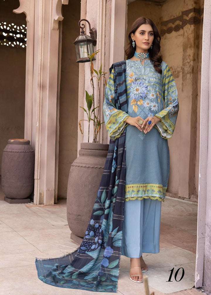 Zarki's by Riaz Arts Printed Viscose Suits Unstitched 3 Piece RA22ZV 10 - Winter Collection