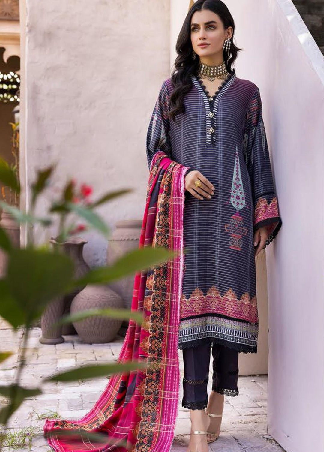 Zarki's by Riaz Arts Printed Viscose Suits Unstitched 3 Piece RA22ZV 06 - Winter Collection
