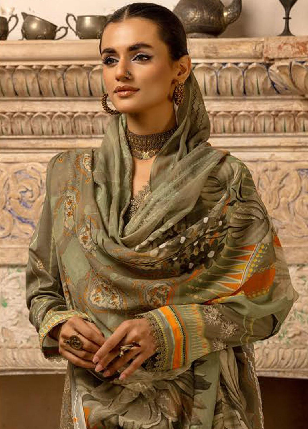 Zarkis By Riaz Arts Printed Chikankari Suits Unstitched 3 Piece RA23Z D-03 - Summer Collection