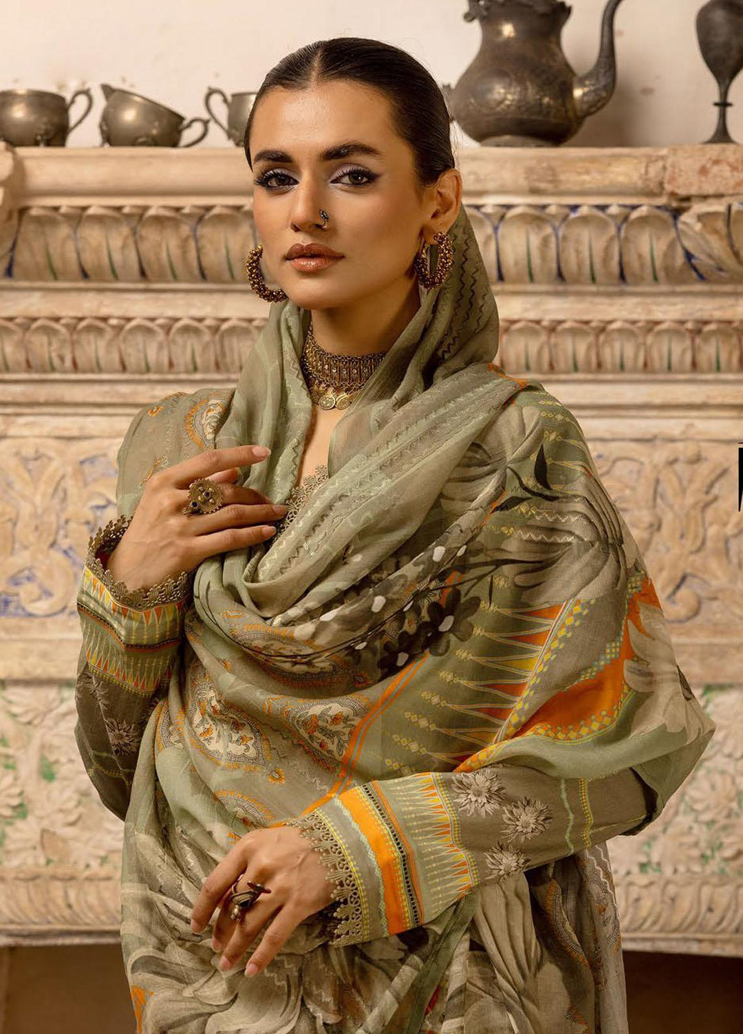 Zarkis By Riaz Arts Printed Chikankari Suits Unstitched 3 Piece RA23Z D-03 - Summer Collection