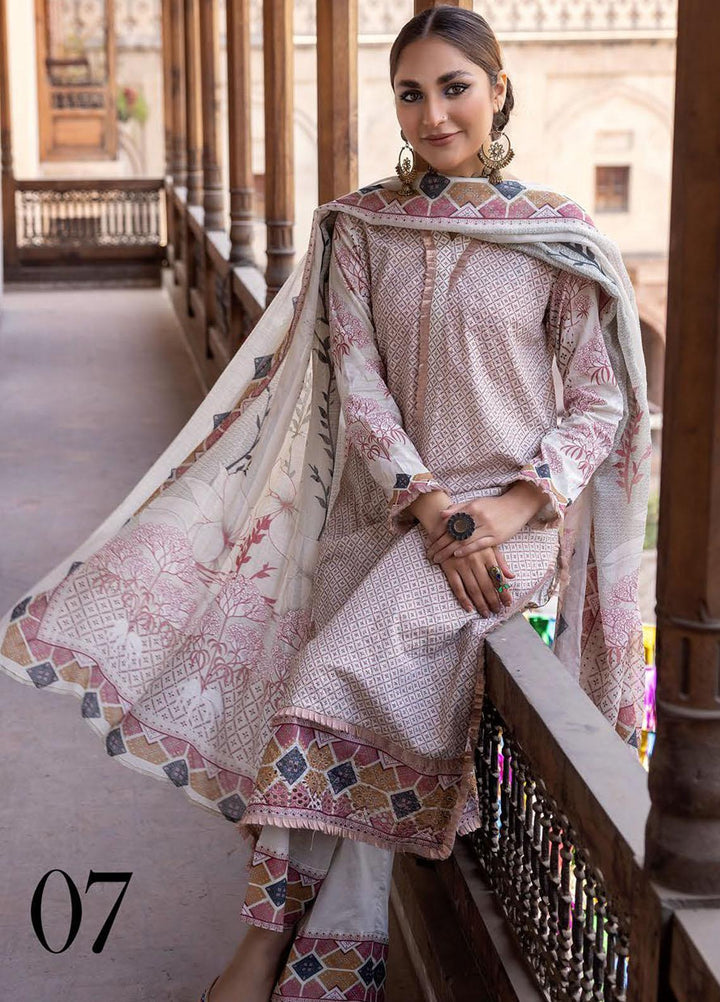 Zarkis By Riaz Arts Printed Chikankari Suits Unstitched 3 Piece RA23Z D-07 - Summer Collection