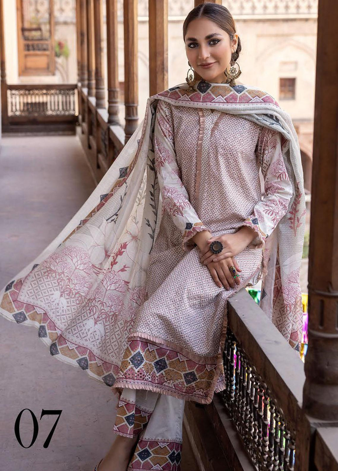 Zarkis By Riaz Arts Printed Chikankari Suits Unstitched 3 Piece RA23Z D-07 - Summer Collection