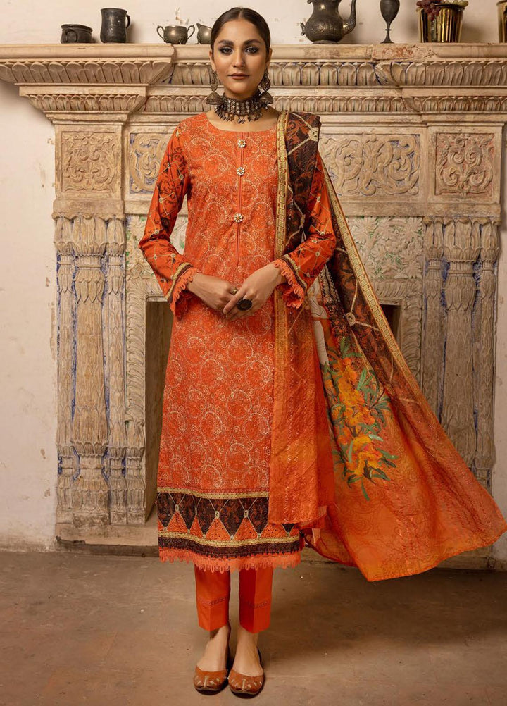 Zarkis By Riaz Arts Printed Chikankari Suits Unstitched 3 Piece RA23Z D-08 - Summer Collection