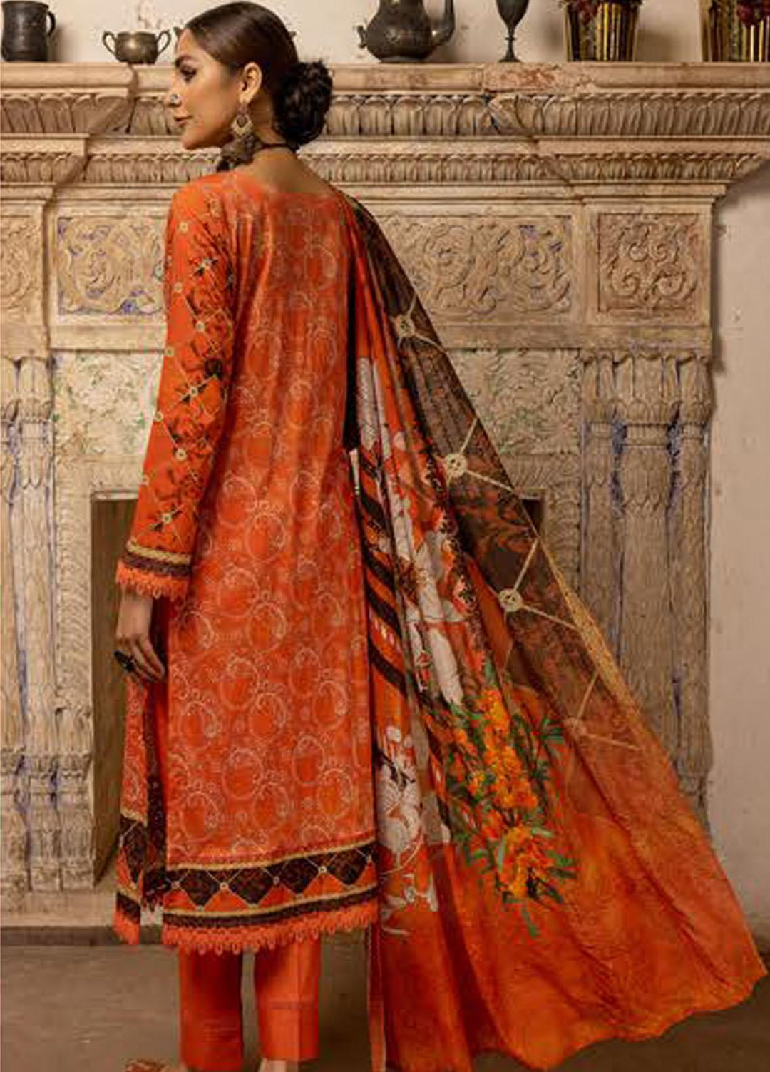 Zarkis By Riaz Arts Printed Chikankari Suits Unstitched 3 Piece RA23Z D-08 - Summer Collection