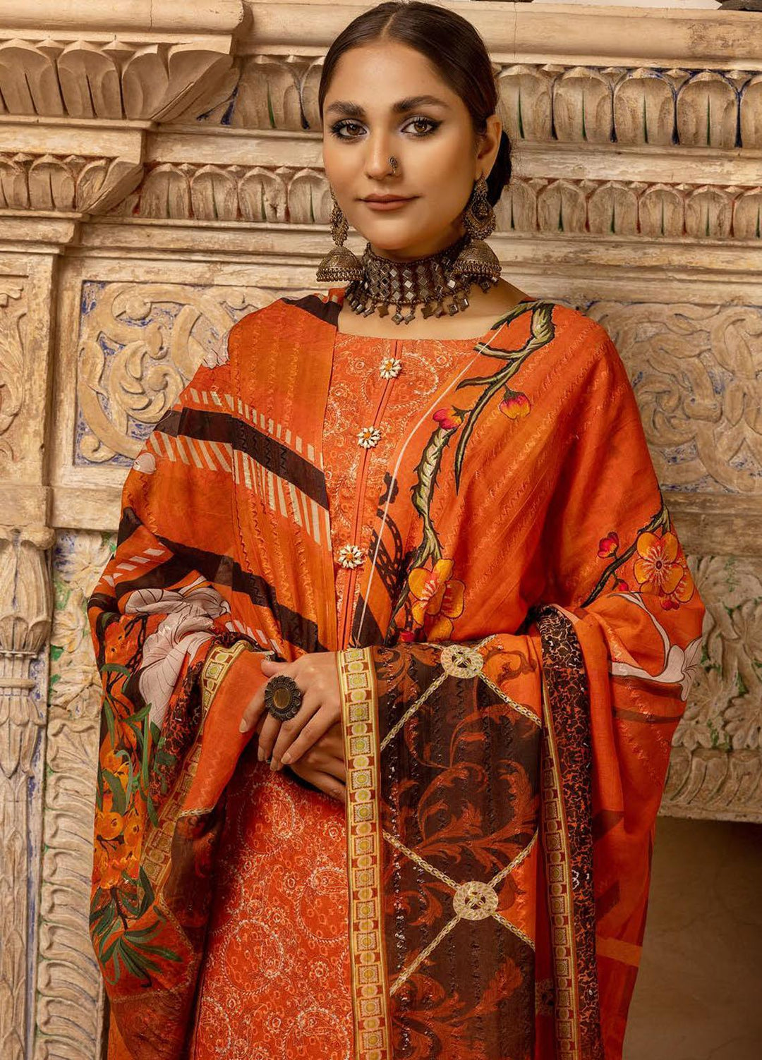 Zarkis By Riaz Arts Printed Chikankari Suits Unstitched 3 Piece RA23Z D-08 - Summer Collection