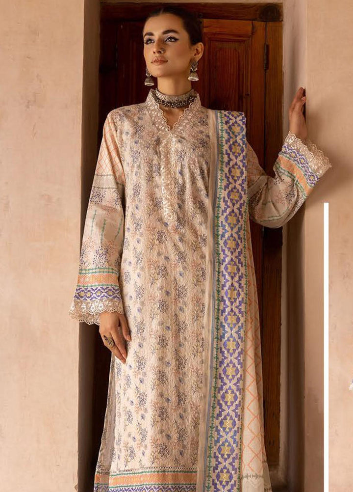 Zarkis By Riaz Arts Printed Chikankari Suits Unstitched 3 Piece RA23Z D-10 - Summer Collection
