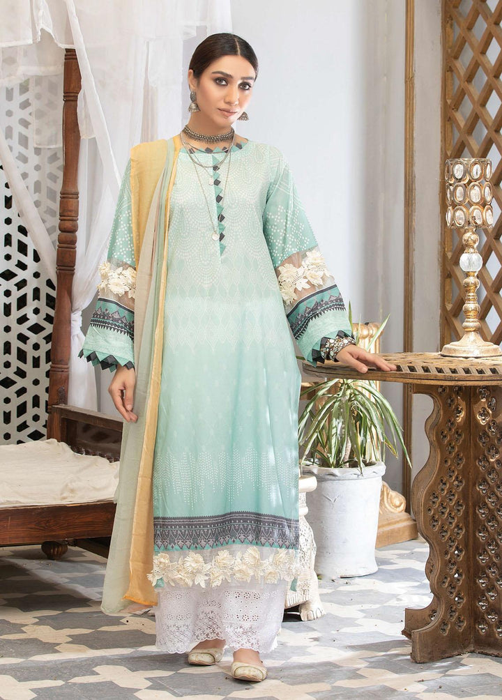 Zarkis by Riaz Arts Printed Lawn Suits Unstitched 3 Piece RA22Z DE-03 - Summer Collection