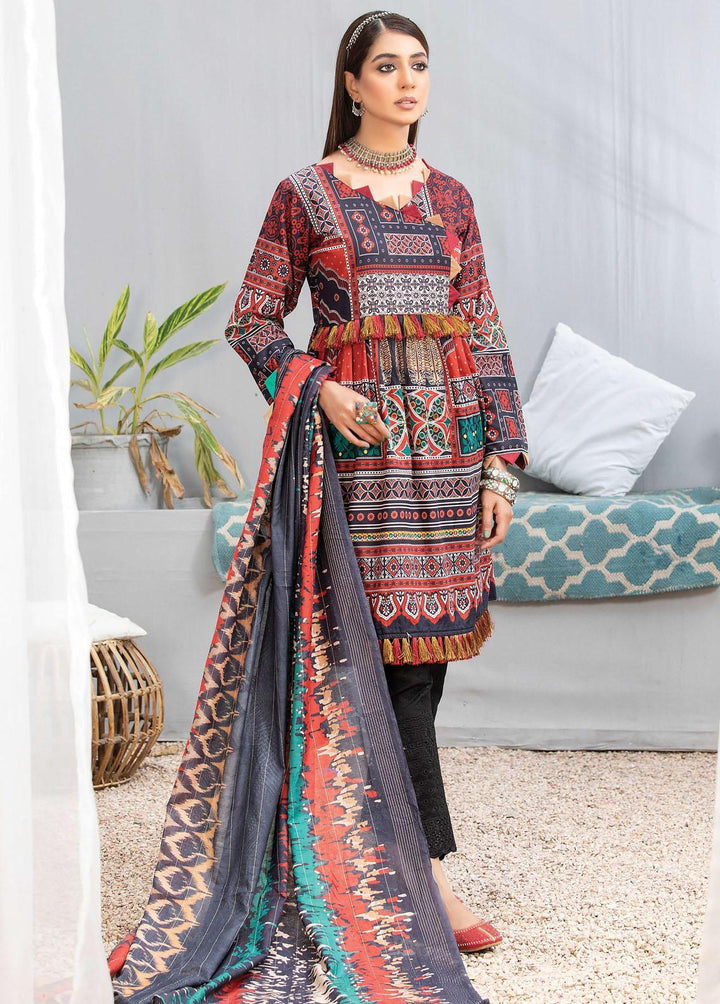 Zarkis by Riaz Arts Printed Lawn Suits Unstitched 3 Piece RA22Z DE-06 - Summer Collection