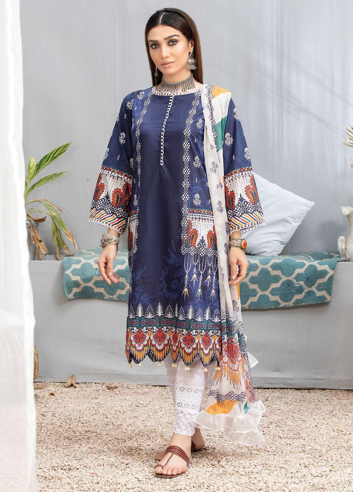 Zarkis by Riaz Arts Printed Lawn Suits Unstitched 3 Piece RA22Z DE-09 - Summer Collection