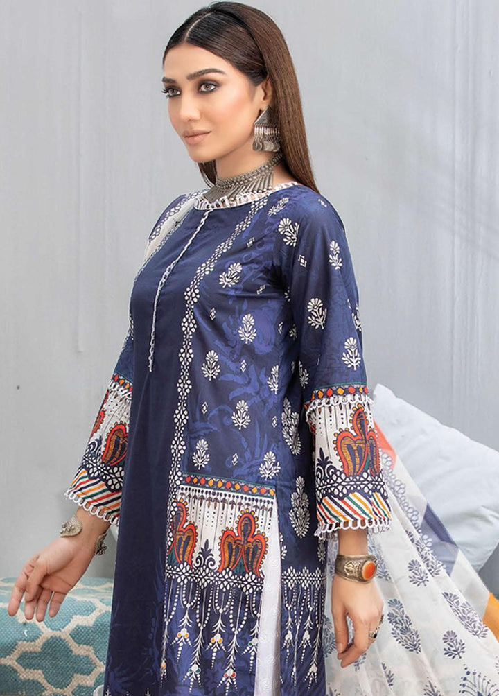 Zarkis by Riaz Arts Printed Lawn Suits Unstitched 3 Piece RA22Z DE-09 - Summer Collection