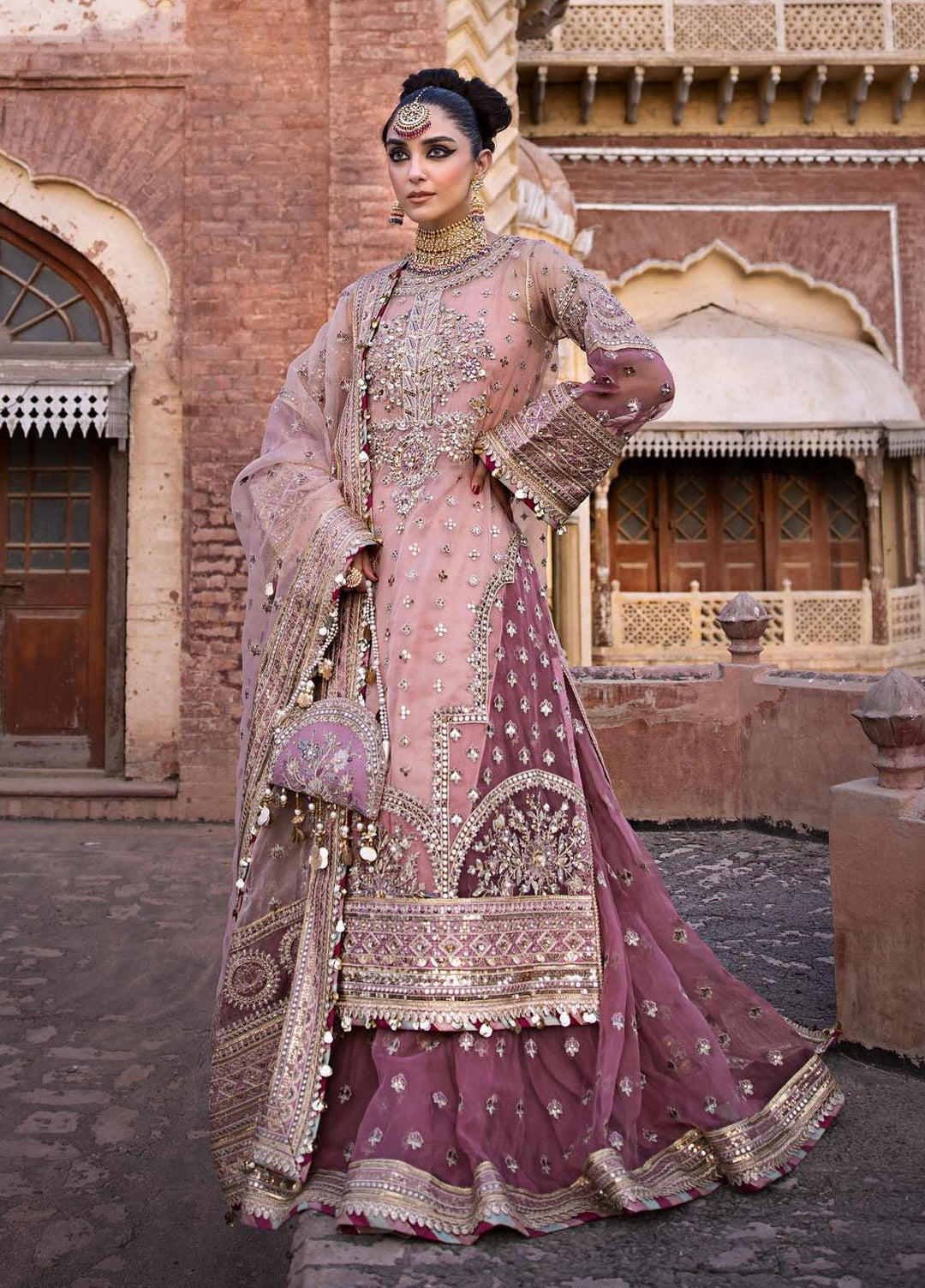 Zarlish by Mohsin Naveed Ranjha Embroidered  Suits Unstitched 3 Piece MNR23-Z4 ZWU-23-25 Aarzoo - Festive Collection