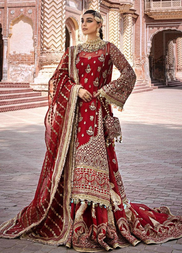 Zarlish by Mohsin Naveed Ranjha Embroidered  Suits Unstitched 3 Piece MNR23-Z4 ZWU-23-27 Biya Begum - Festive Collection