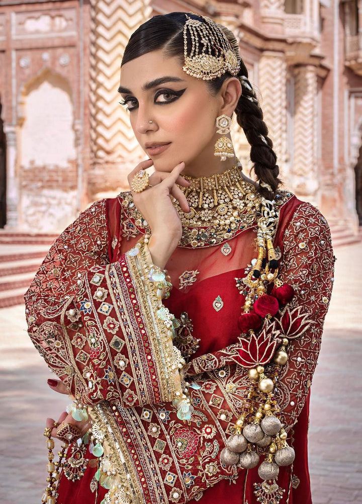 Zarlish by Mohsin Naveed Ranjha Embroidered  Suits Unstitched 3 Piece MNR23-Z4 ZWU-23-27 Biya Begum - Festive Collection