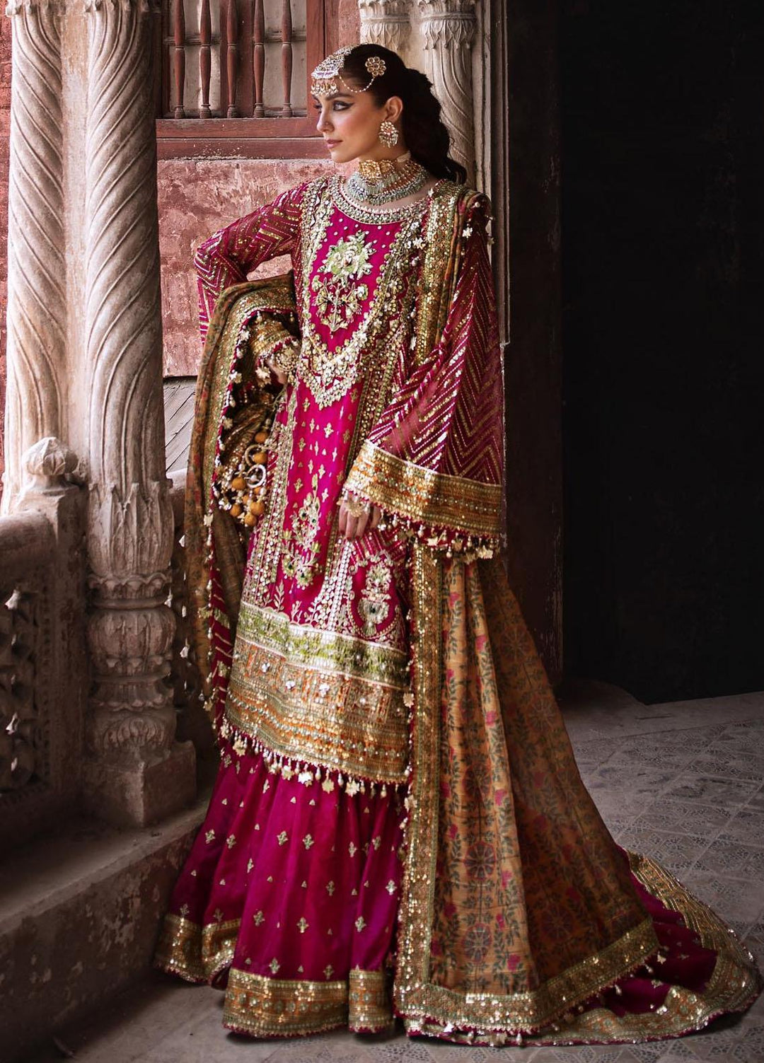 Zarlish by Mohsin Naveed Ranjha Embroidered  Suits Unstitched 3 Piece MNR23-Z4 ZWU-23-30 Naranji Bagh - Festive Collection