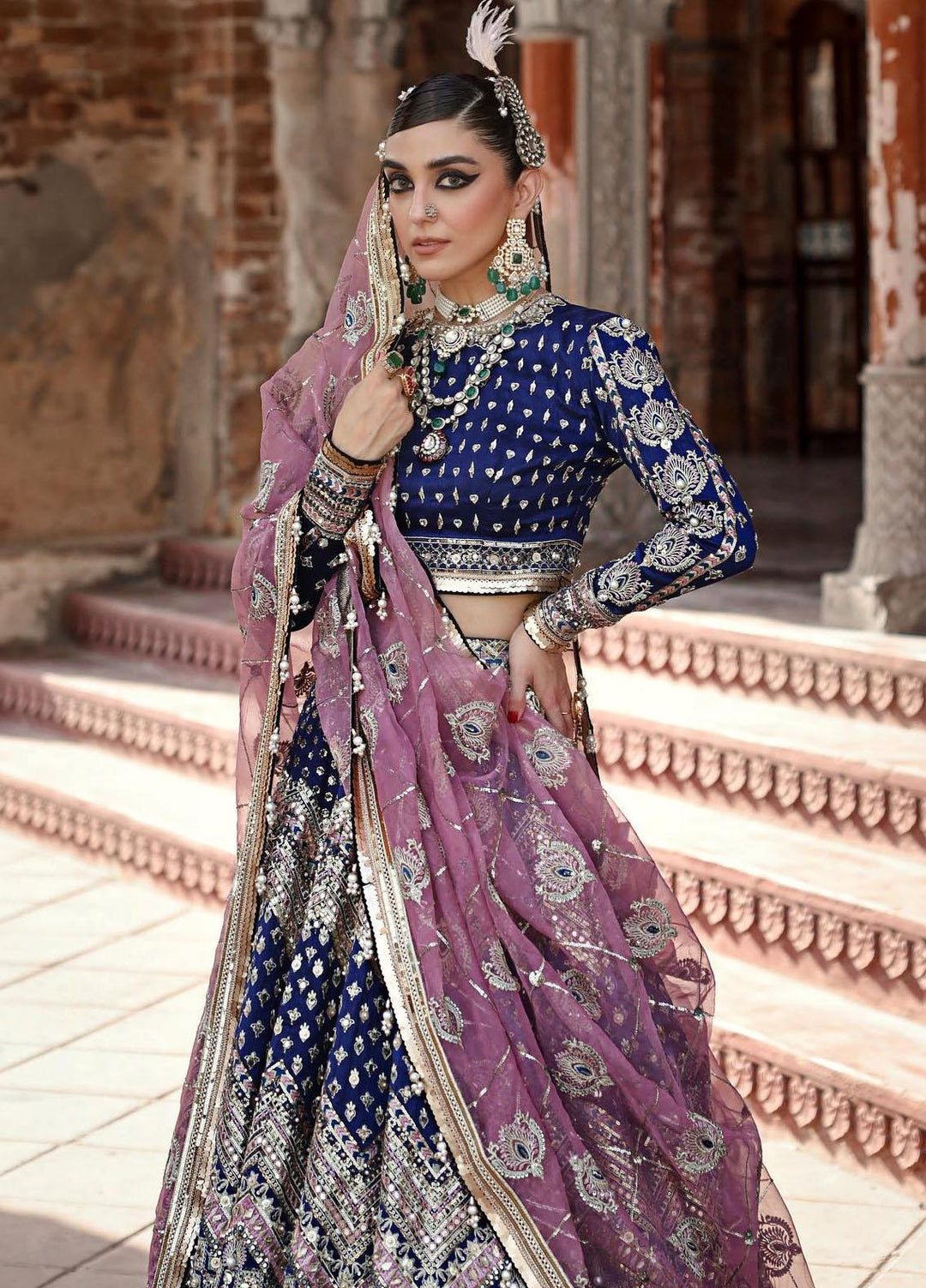 Zarlish by Mohsin Naveed Ranjha Embroidered  Suits Unstitched 3 Piece MNR23-Z4 ZWU-23-31 Shahtaj - Festive Collection