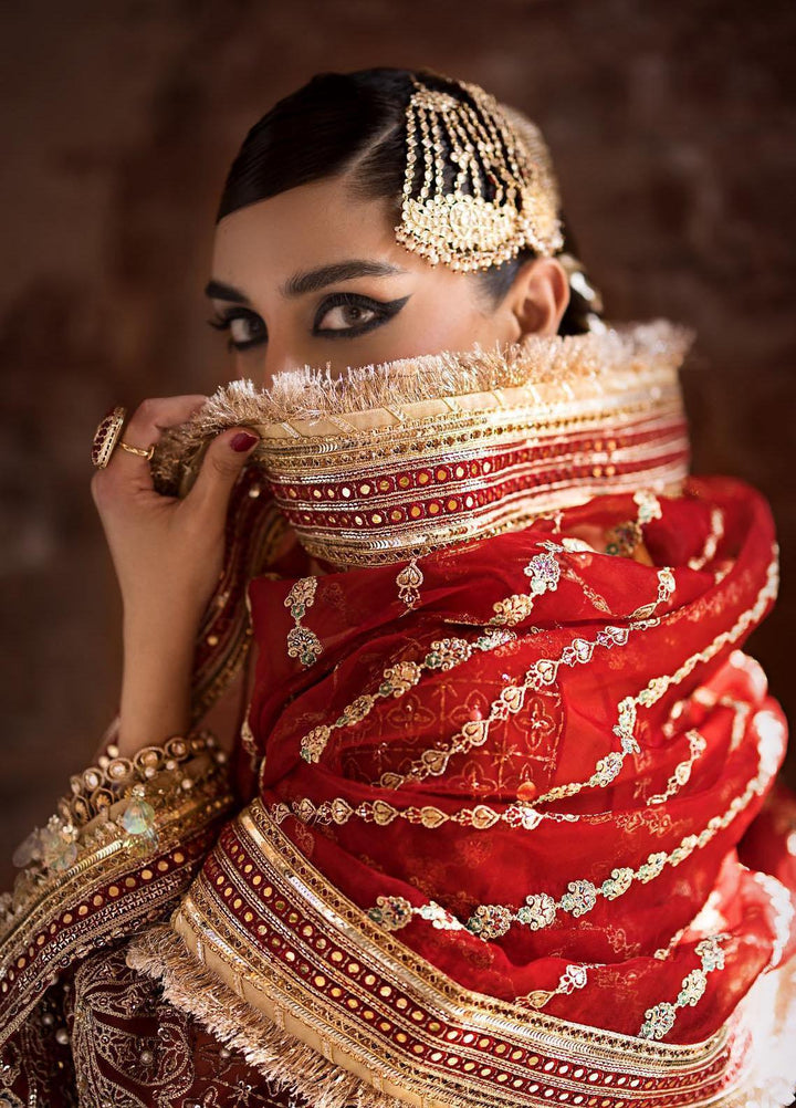 Zarlish by Mohsin Naveed Ranjha Embroidered  Suits Unstitched 3 Piece MNR23-Z4 ZWU-23-32 Moti - Festive Collection