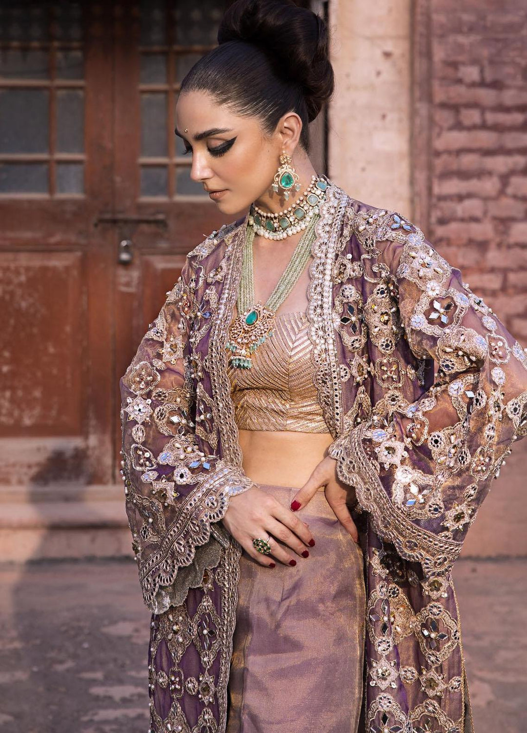 Zarlish by Mohsin Naveed Ranjha Embroidered  Suits Unstitched 3 Piece MNR23-Z4 ZWU-23-33 Talia - Festive Collection