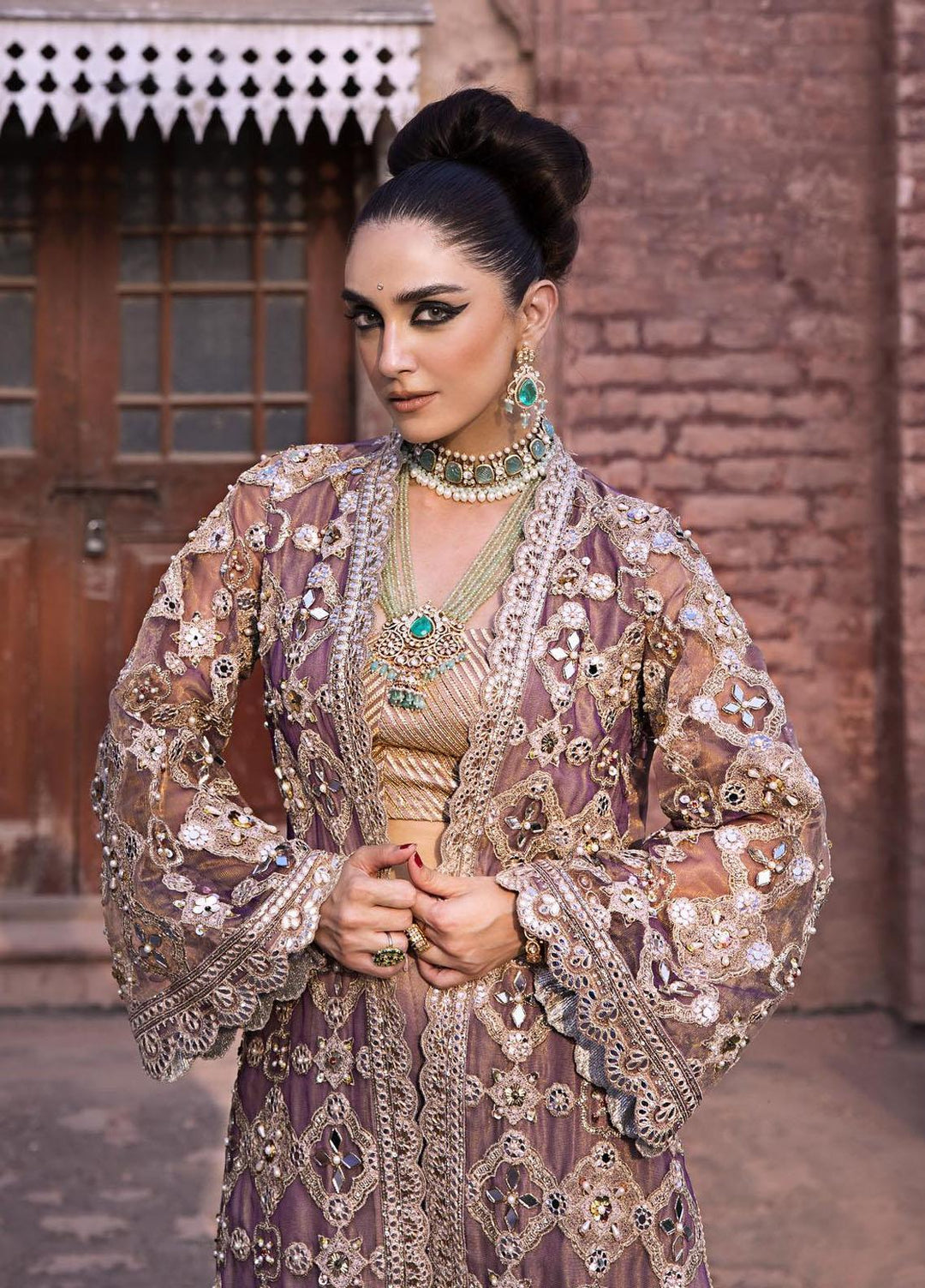 Zarlish by Mohsin Naveed Ranjha Embroidered  Suits Unstitched 3 Piece MNR23-Z4 ZWU-23-33 Talia - Festive Collection