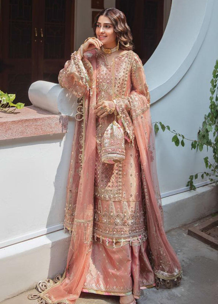 Zarlish by MNR Embroidered Zari Suits Unstitched 3 Piece MNR21Z GULNAAR (ZWU-21-02) - Luxury Formals Collection