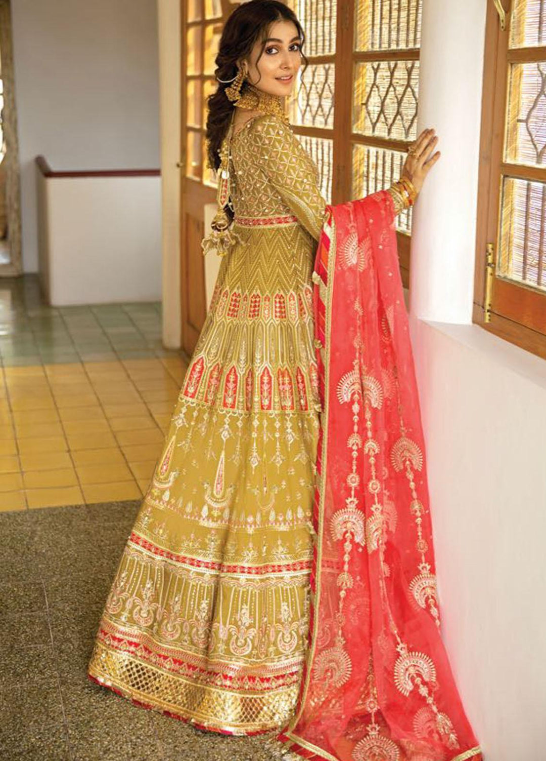 Zarlish by MNR Embroidered Raw Silk Suits Unstitched 3 Piece MNR21Z MISHII (ZWU-21-03) - Luxury Formals Collection