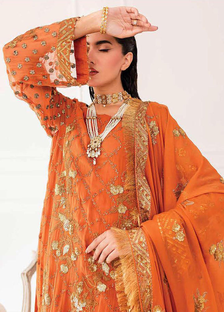 Zarposh By Charizma Embroidered Chiffon Suits Unstitched 3 Piece CRZ23ZP CZP3-01 - Formal Collection