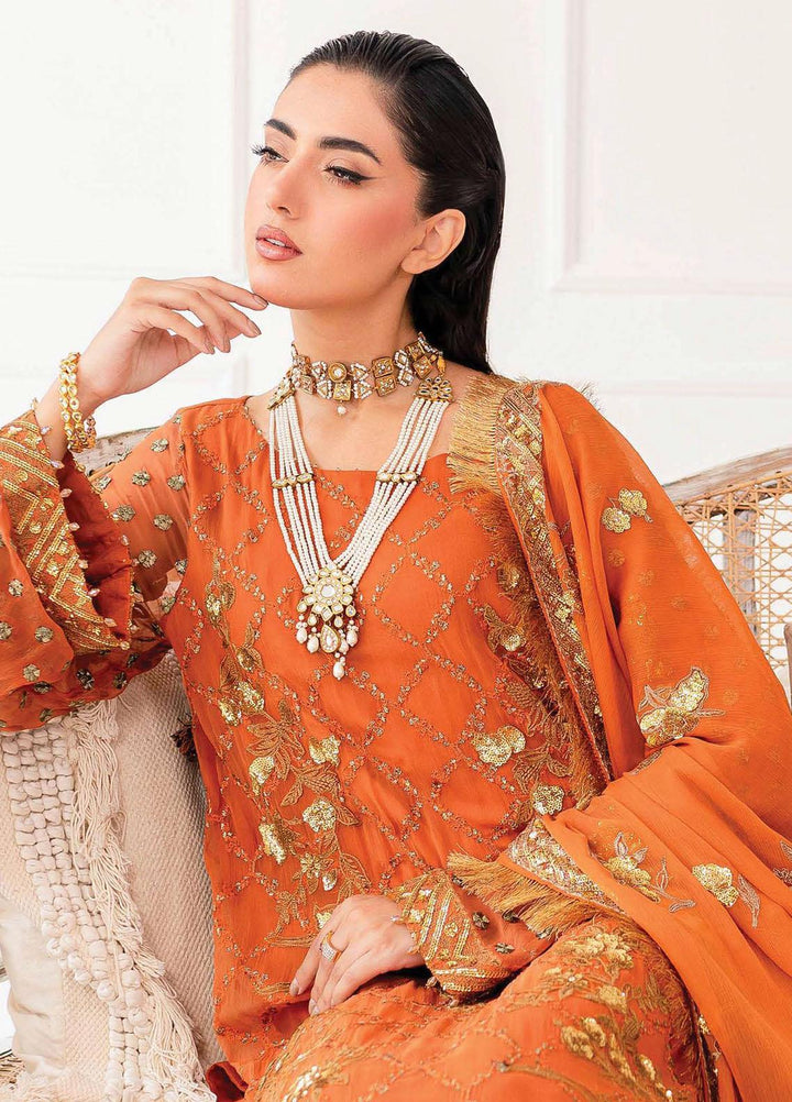 Zarposh By Charizma Embroidered Chiffon Suits Unstitched 3 Piece CRZ23ZP CZP3-01 - Formal Collection