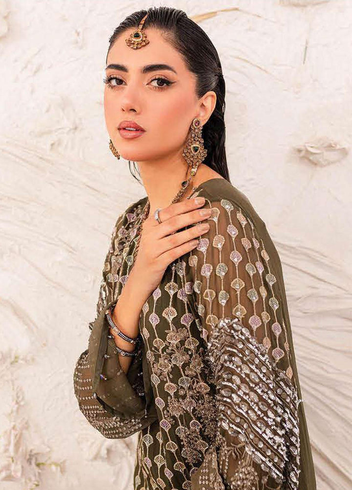 Zarposh By Charizma Embroidered Chiffon Suits Unstitched 3 Piece CRZ23ZP CZP3-02 - Formal Collection